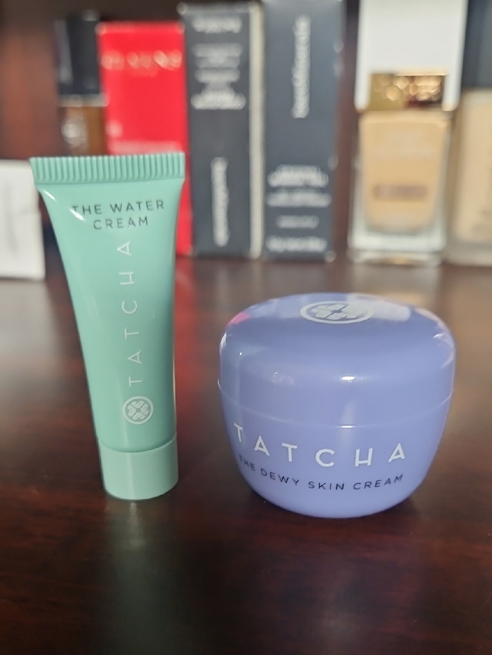 Tatcha The Water Cream Mint & The Dewy Skin Cream Lavender Duo